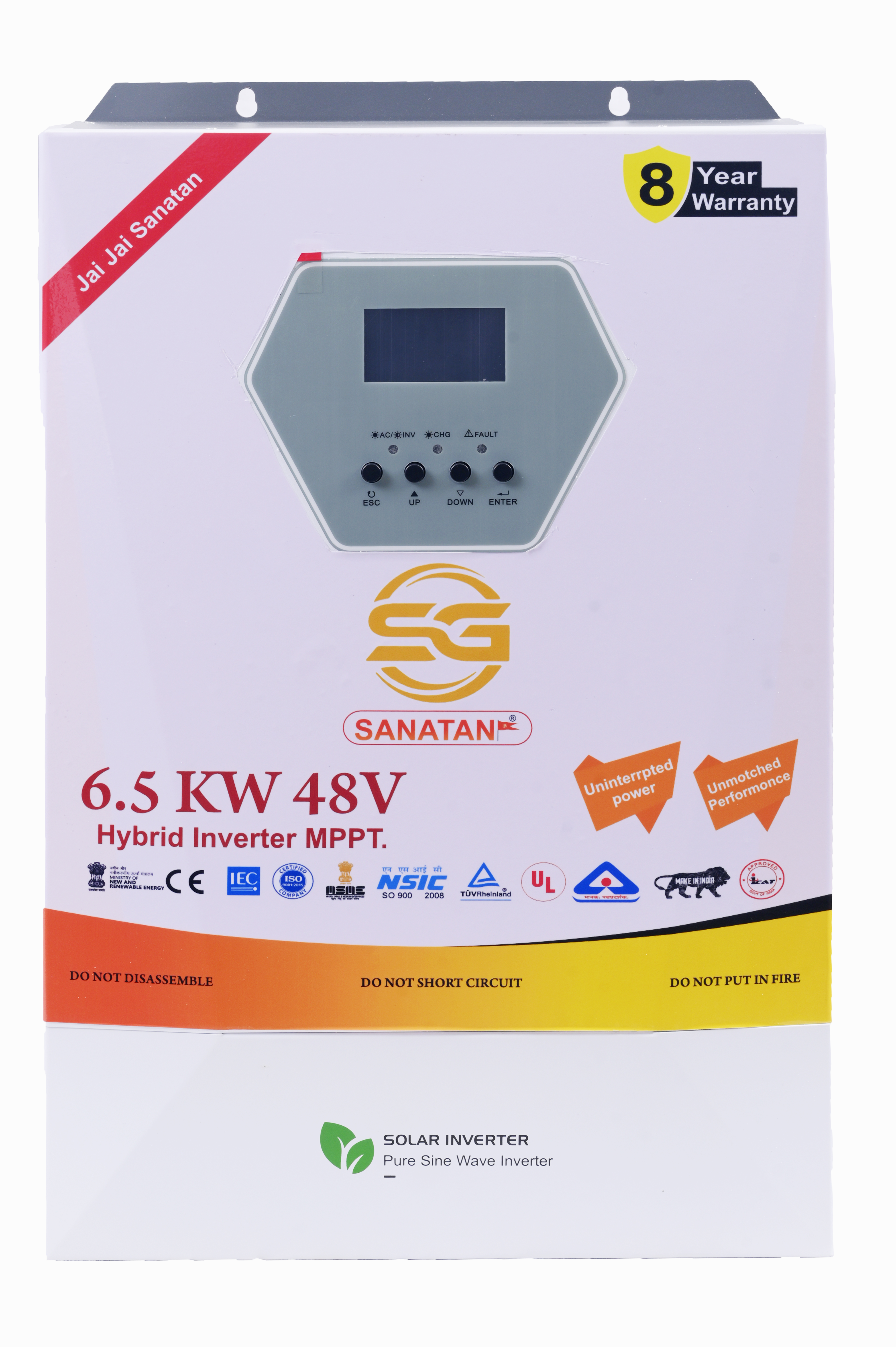 SG Sanatan Solar Inverter Front View